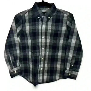 🌟5/$20🌟Gap Kids Boys Plaid Flannel Button-Up Shirt Size small